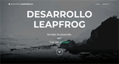 Desktop Screenshot of devel.leapfrog.cl