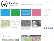 Tablet Screenshot of leapfrog.cl